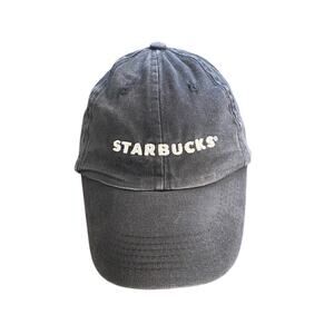 Starbucks Black Logo Dad Hat Adjustable Cotton Baseball Cap Y2K Normcore